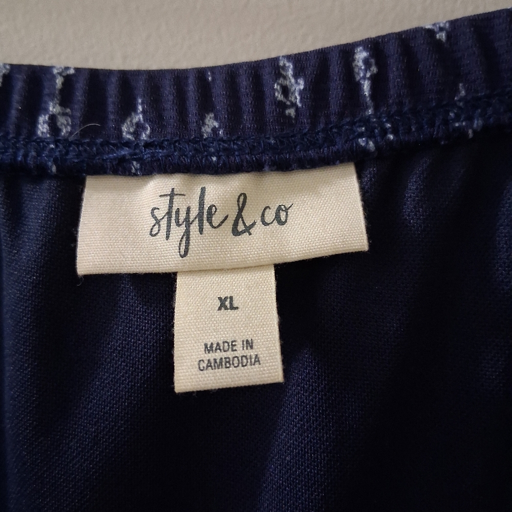 Style & Co Navy MAXI SKIRT